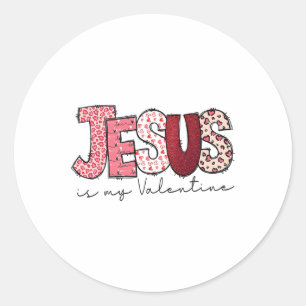 Adesivo Redondo Jesus É Meu Namorado Religioso Deus Cristão Vale