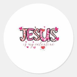 Adesivo Redondo Jesus É Minha Banda Dia de os namorados Cristã Nam