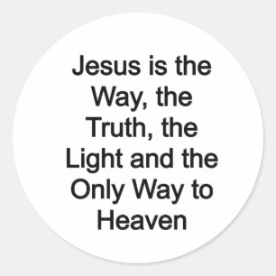 Adesivo Redondo Jesus é o caminho