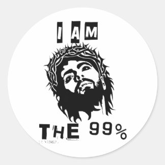Adesivo Redondo Jesus É Os 99%