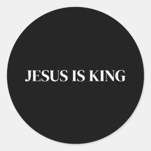 Adesivo Redondo Jesus é Rei