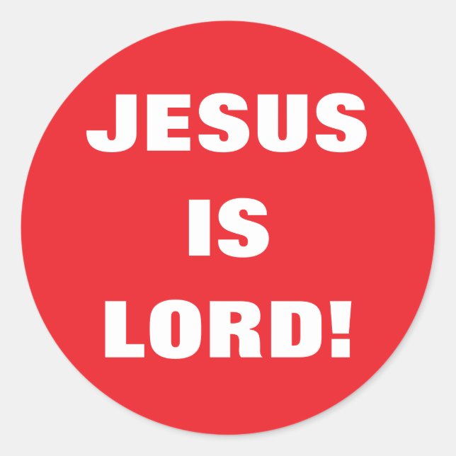 ADESIVO REDONDO JESUS É SENHOR! (Frente)