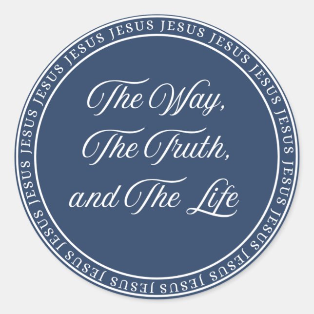 Adesivo Redondo Jesus - Flush Seal (Frente)