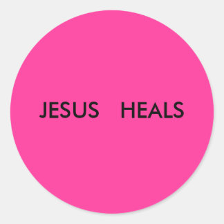 ADESIVO REDONDO JESUS HEALS