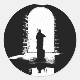 Adesivo Redondo Jesus na Luz