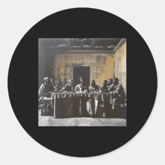 Adesivo Redondo Jesus Negro, Último Sacramento, Jesus