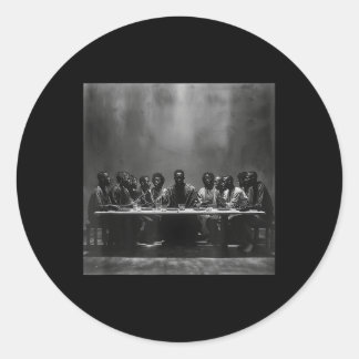 Adesivo Redondo Jesus Negro, Último Sacramento, Jesus 1