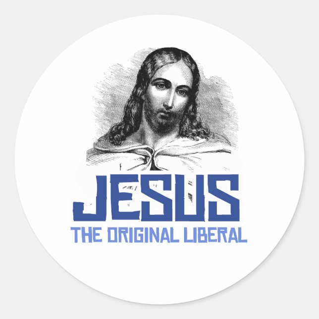 Adesivo Redondo Jesus - O Liberal Original (Frente)
