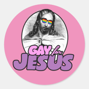 Adesivo Redondo Jesus Orgulho T-Shirt