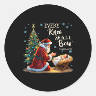 Adesivo Redondo Jesus Papai noel Natal Natal Natal Todos os Knee S
