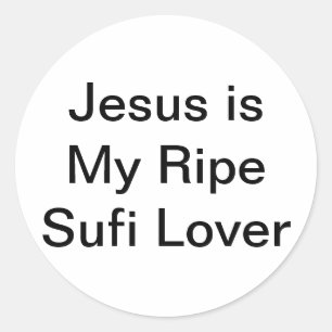 Adesivo Redondo Jesus Ripe Sufi Lover Jeff Hankamer Artjunkhaus