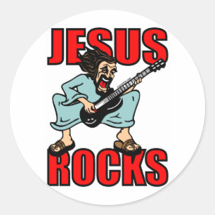 ADESIVO REDONDO JESUS ROCKS