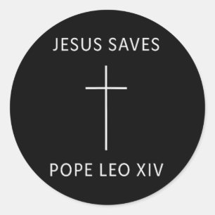 Adesivo Redondo Jesus Salva o Mínimo Fato Religioso Cristão
