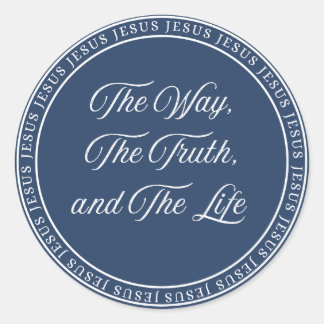 Adesivo Redondo Jesus - Selo de Aprovação