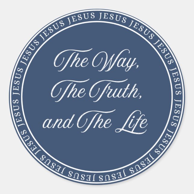 Adesivo Redondo Jesus - Selo de Aprovação (Frente)