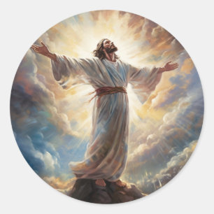 Adesivo Redondo Jesus Stickers