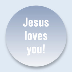 Adesivo Redondo Jesus te ama! Qualquer cor ombre