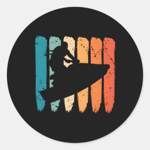 Adesivo Redondo Jet Skiing Watercraft Jet Skier Jetskiing Jet Ski