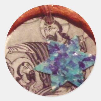 Adesivo Redondo Jew Christian Muslim Peace4baptism Sticker