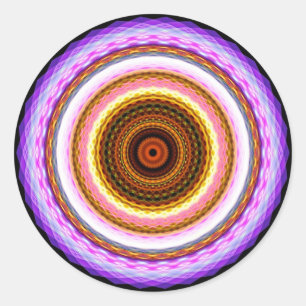 Adesivo Redondo Jeweled Mandala