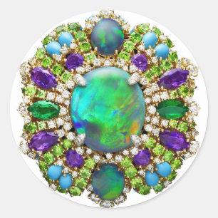 Adesivo Redondo Jewelry Mandala