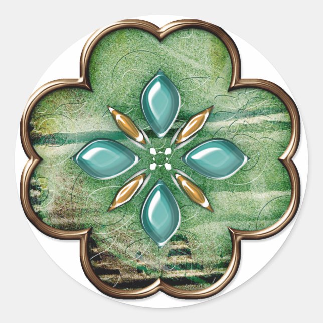 Adesivo Redondo Jewelry Sticker (Frente)