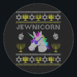 Adesivo Redondo Jewnicorn Funny Judeu Unicorn Hanukkah Chanukah<br><div class="desc">Jewnicorn Funny Judeu Unicorn Hanukkah Chanukah</div>