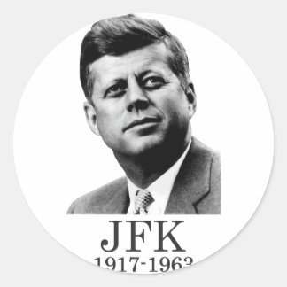 Adesivo Redondo JFK - John F. Kennedy
