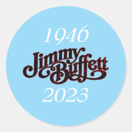 Adesivo Redondo jimmy buffett