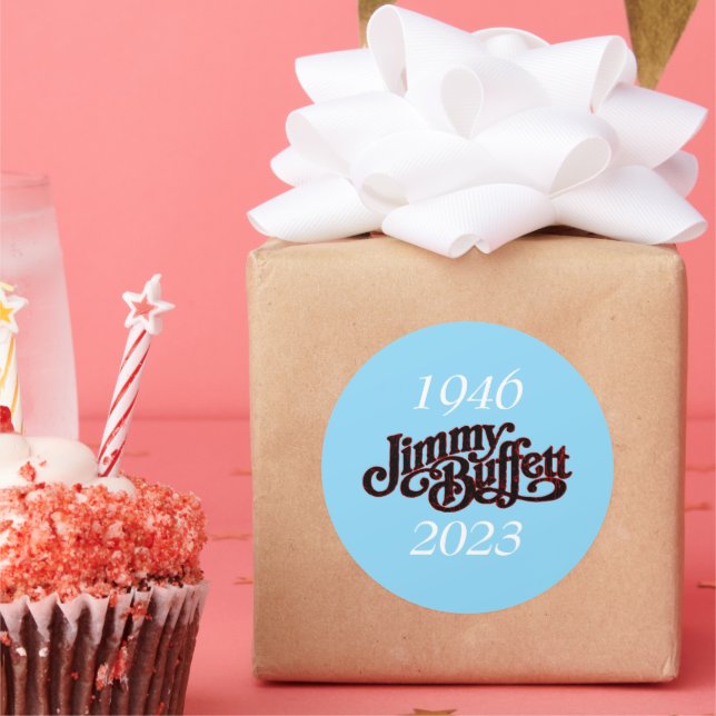 Adesivo Redondo jimmy buffett (Festa)