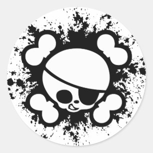 Adesivo Redondo Jimmy Splat