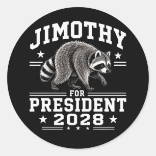 Adesivo Redondo Jimothy para presidente 2028