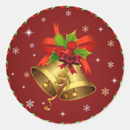Adesivo Redondo Jingle Bells Sticker
