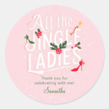 Jingle Ladies Night Out Modern Pink Pastel Holiday
