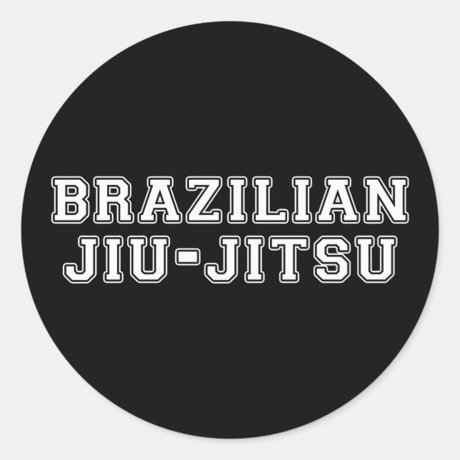 Adesivo Redondo Jiu Jitsu (Frente)