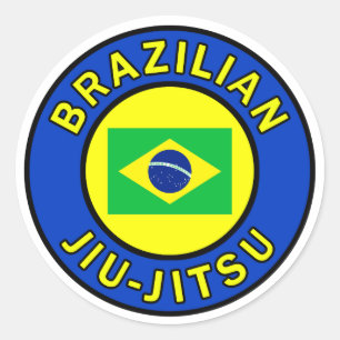 Adesivo Redondo Jiu Jitsu