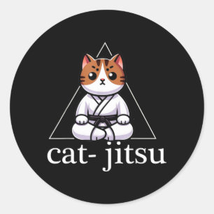 Adesivo Redondo Jiu Jitsu Brasileiro BJJ Para Homens Pai Menino Mu