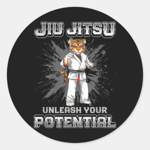 Adesivo Redondo Jiu Jitsu Brasileiro de MMA e Grappling BJJ BJJ