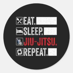 Adesivo Redondo Jiu Jitsu Engraçado Para Homens Mulheres Crianças 