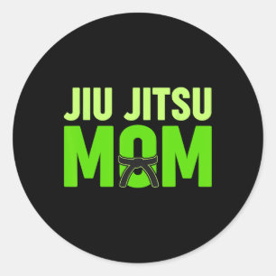Adesivo Redondo Jiu Jitsu Mãe Dia de as mães