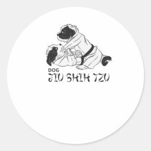 Adesivo Redondo Jiu Shih Tzu