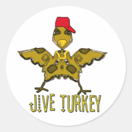 Adesivo Redondo jive turkey
