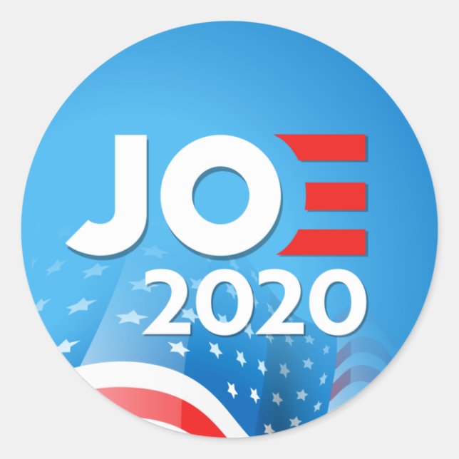 Adesivo Redondo Joe Biden 2020 (Frente)