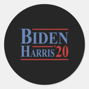 Adesivo Redondo Joe Biden Kamala Harris Presidente Democrata Liber