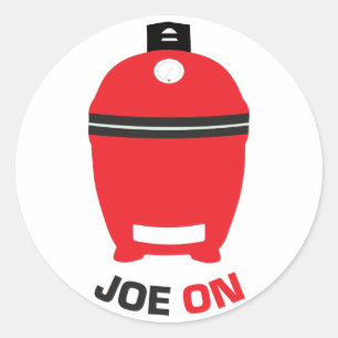 Adesivo Redondo Joe On Sticker para os Ventiladores Kamado Grill
