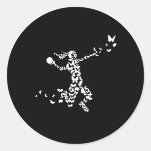 Adesivo Redondo Jogador de Andebol