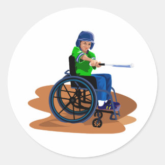 Adesivo Redondo Jogador de beisebol