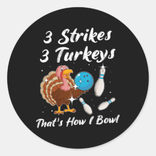 Adesivo Redondo Jogador de Boliche da Turquia Strie Spare Bowler