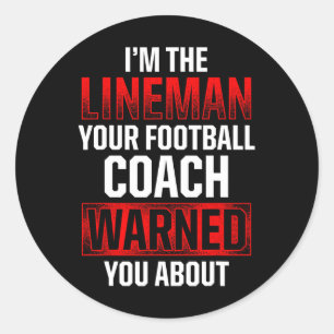 Adesivo Redondo Jogador de Defesa Contra a Violência de Futebol Li