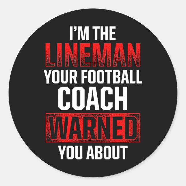 Adesivo Redondo Jogador de Defesa Contra a Violência de Futebol Li (Frente)